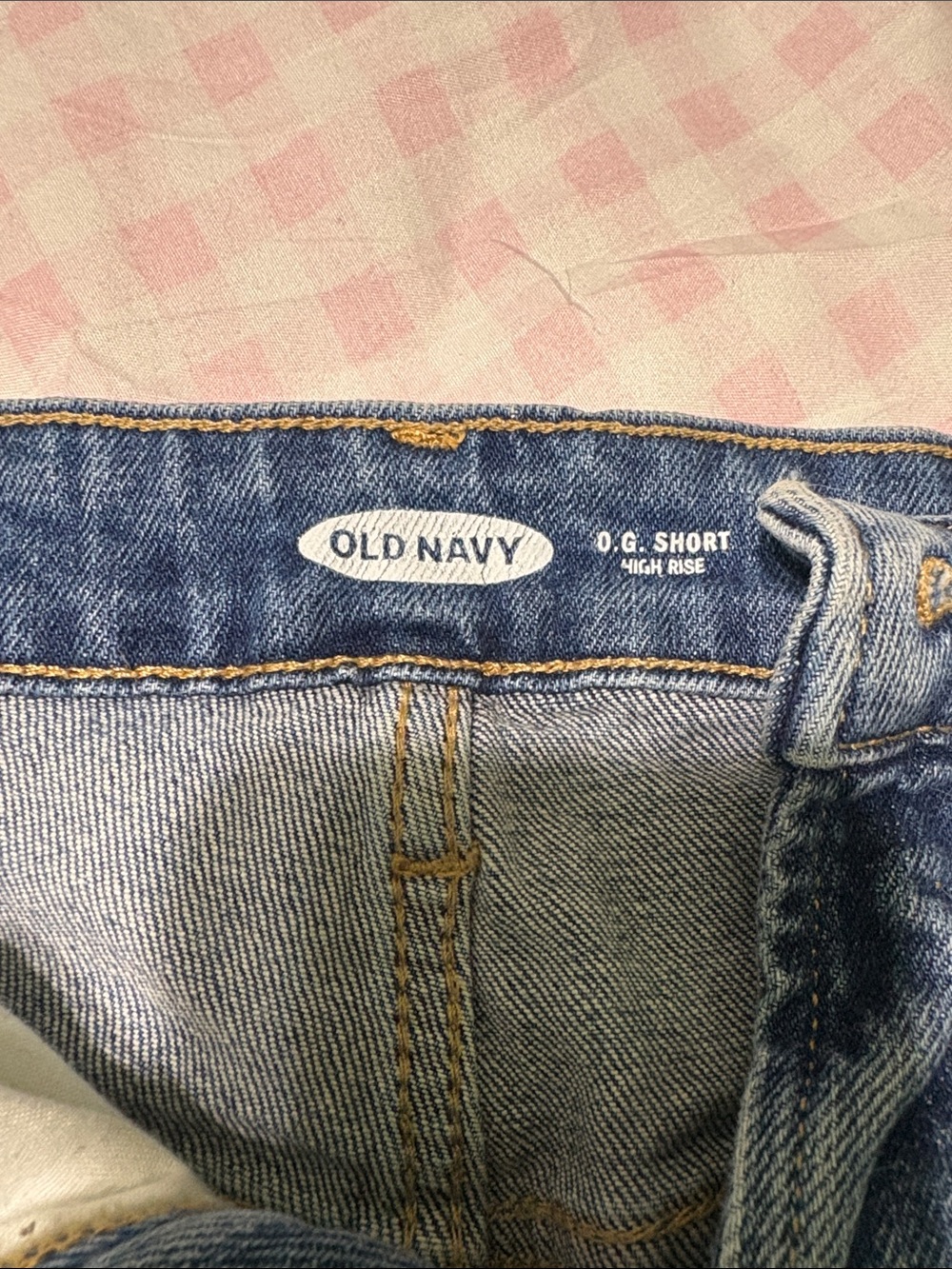 Old Navy Light Blue High-Rise Denim Shorts
